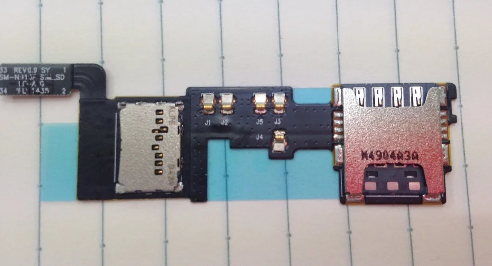 For Samsung Galaxy Note 4 N910 N910A N910V N910T N910F Flex Cable Sim &amp Memory Card Holder | Мобильные телефоны и