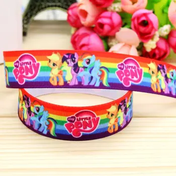 

7/8'' Free shipping little horse printed grosgrain ribbon hair bow headwear party decoration wholesale OEM 22mm H4621