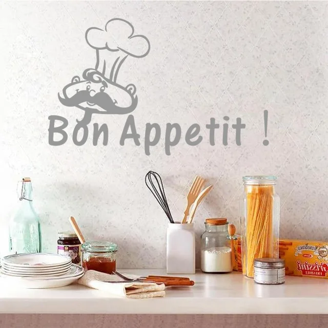Cocina creativa cita francés pared Bon Appetit decoración pegatina ... Cocina creativa cita francés pared Bon Appetit decoración pegatina ...