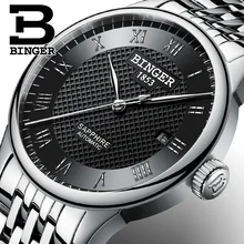Switzerland BINGER men’s watch luxury brand sapphire waterproof swim self-wind automatic winding Mechanical Wristwatches B-671-2