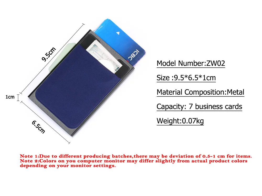 ZOVYVOL, новинка, RFID мужской кошелек для монет, тонкий кошелек, многофункциональный, автоматический, алюминиевый чехол для карт, бизнес,, кредитный держатель для карт