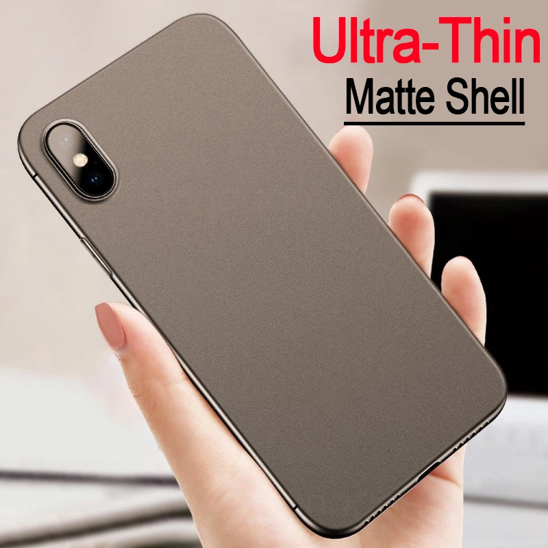 

FlanaGan Ultra-Thin Matte Phone Case on the For iPhone XS Max X XR 0.45mm Hard Cover For iPhone X XR XS Max Phone Case