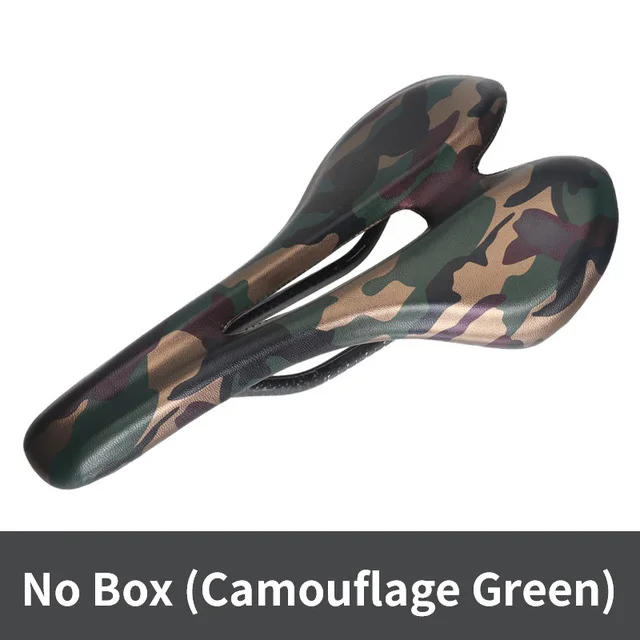 Toseek углеродное волокно велосипедное седло Подушка велосипедная части велосипедное седло с отверстием цвет черный и зеленый - Цвет: Green no box