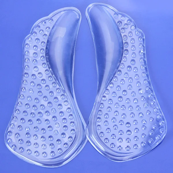 1 Pair Silicone Gel Arch Support Insoles Shock-Absorbant Shoes pads for High Heel