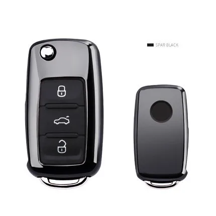 

TPU car key cover case shell fob for VW Golf Bora Jetta POLO GOLF Passat For Skoda Octavia A5 Fabia For SEAT Ibiza Leon