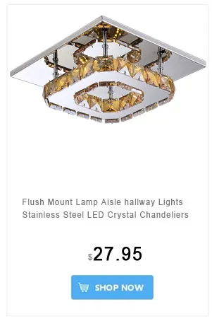 Lustre de Cristal k9 de Cristal de Aço Iluminação Superior Inoxidável Moldura Luminaria Lampe Lustre Diâmetro 15 cm 20 25 5 lampe cristal