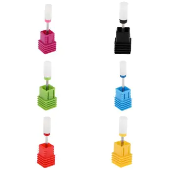 

6PC Ceramic Nail Drill Bits Set, Cuticle Drill Bit Manicure Nail Art Tool for Acrylic Nail Polish