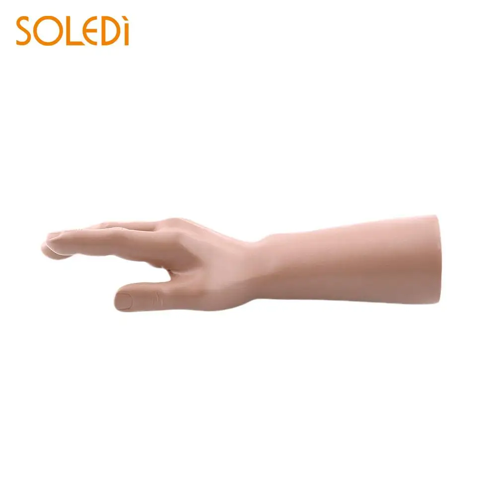 

Male Mannequin Right Hand Display Ring Stand Holder Apricot&Brown Random