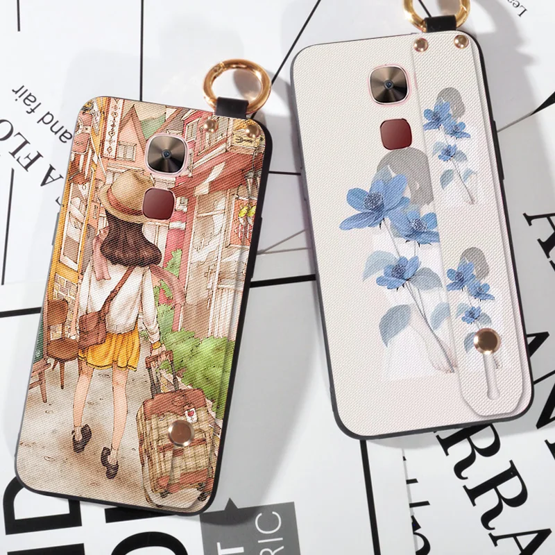 

Luxury Strap Case For LeEco Le 2 X527 / 2 Pro X620 Pretty Flower Holder Case For LeEco Le Max 2 X820 X900 Back Cover
