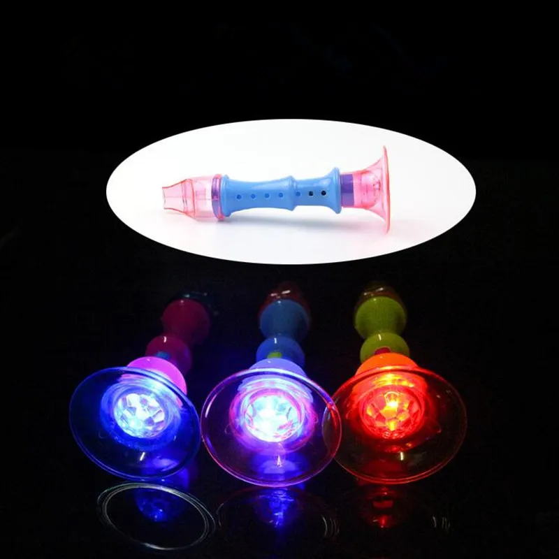 LED Light Up Flashing Horn Trumpet Noise Maker Kids Musical Early