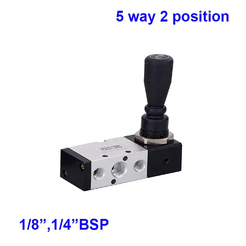 1//4 Bsp Manual Lever Spring Valve 5-2 two position automatic return