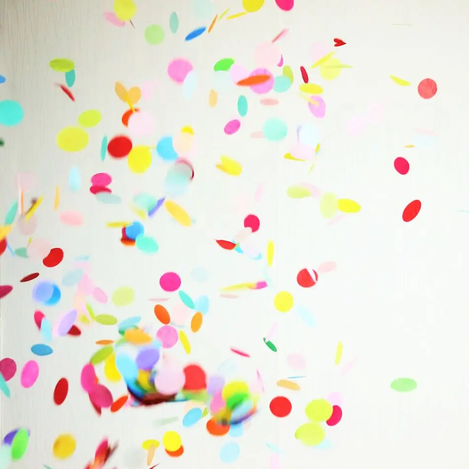 28g Tossing Wedding Confetti rainbow decorations 1 inchdecorative