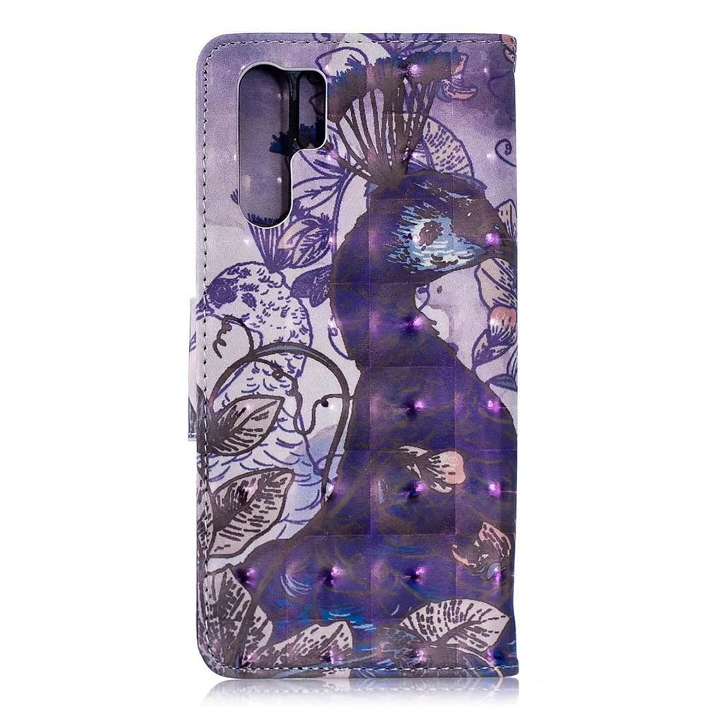 3D чехол для Huawei P30 Pro Global Dual VOG L29 L09 P30Pro с откидной крышкой телефона кожаный P 30