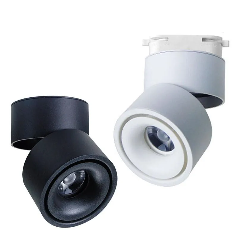 

Free Shipping High Quality 15W 20W Dimmable COB LED Track Light Rail Surface Mounted Spotlight for Home Clothing Shoes Store