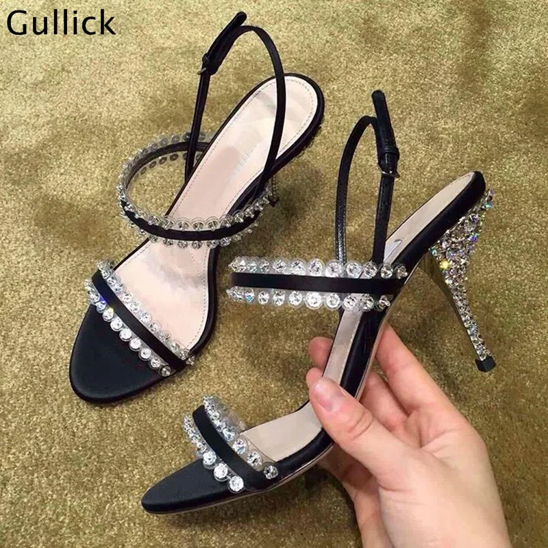 bling strappy heels