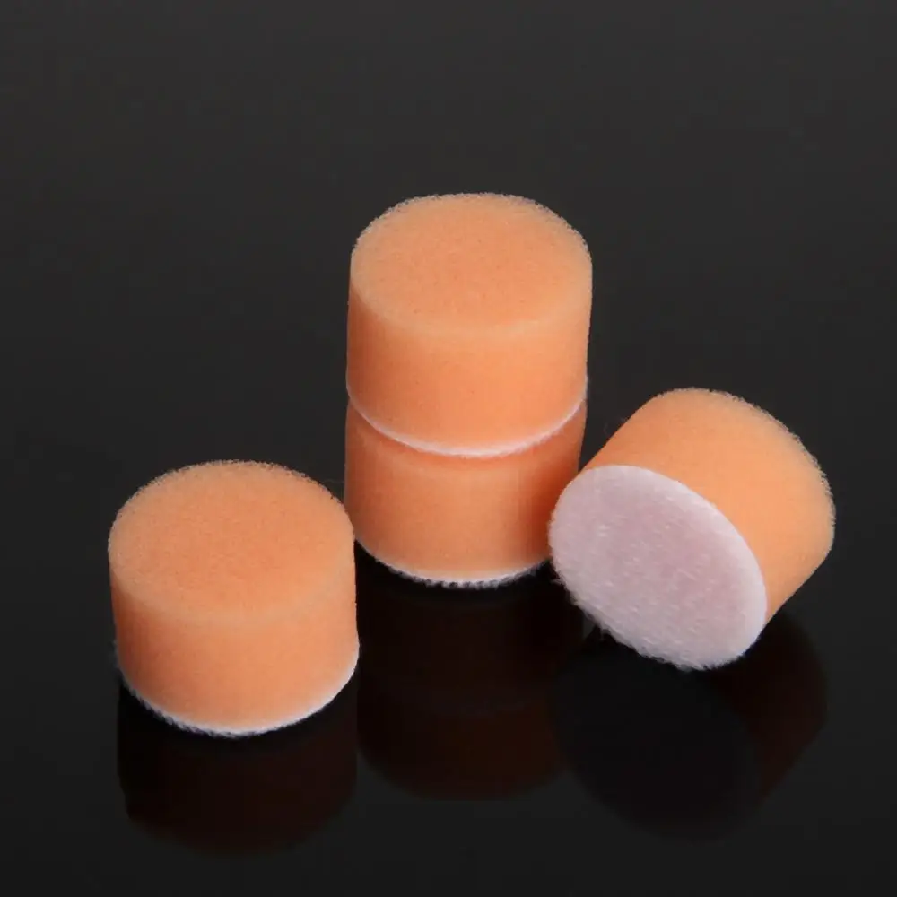 Orange 50 шт. 1 дюйм 25 мм губка Buff полировальный коврик комплект для полирования автомобиля M6 полировальный коврик Backer пластина для Dremel электрическая шлифовальная машина вращающийся инструмент - Цвет: Orange