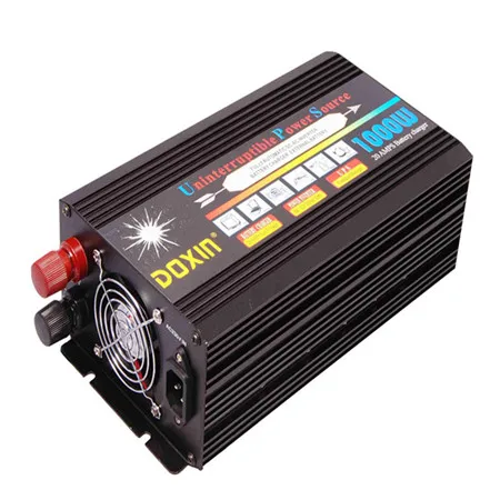 

Continous Power 1000W UPS Power Inverter DC12V/24V to AC220V 50HZ Modified Sine Wave Inverter With Battery Charger+UPS Function