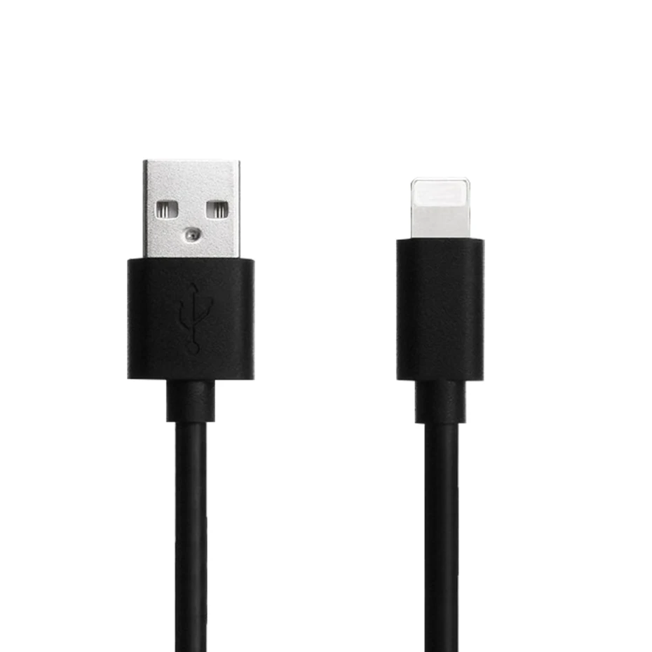 Кабель USB для зарядки и передачи данных, кабель для зарядки, кабель type-c, кабель Micro USB type C, кабель для мобильного телефона для iPhone X, 8, 7, 6, iPad - Цвет: IOS Black