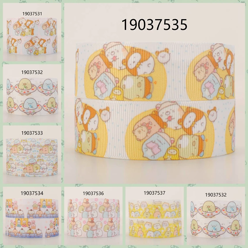 10 ярдов разные размеры японский мультфильм sumikko gurashi лента с принтом Grosgrain|Ленты| |