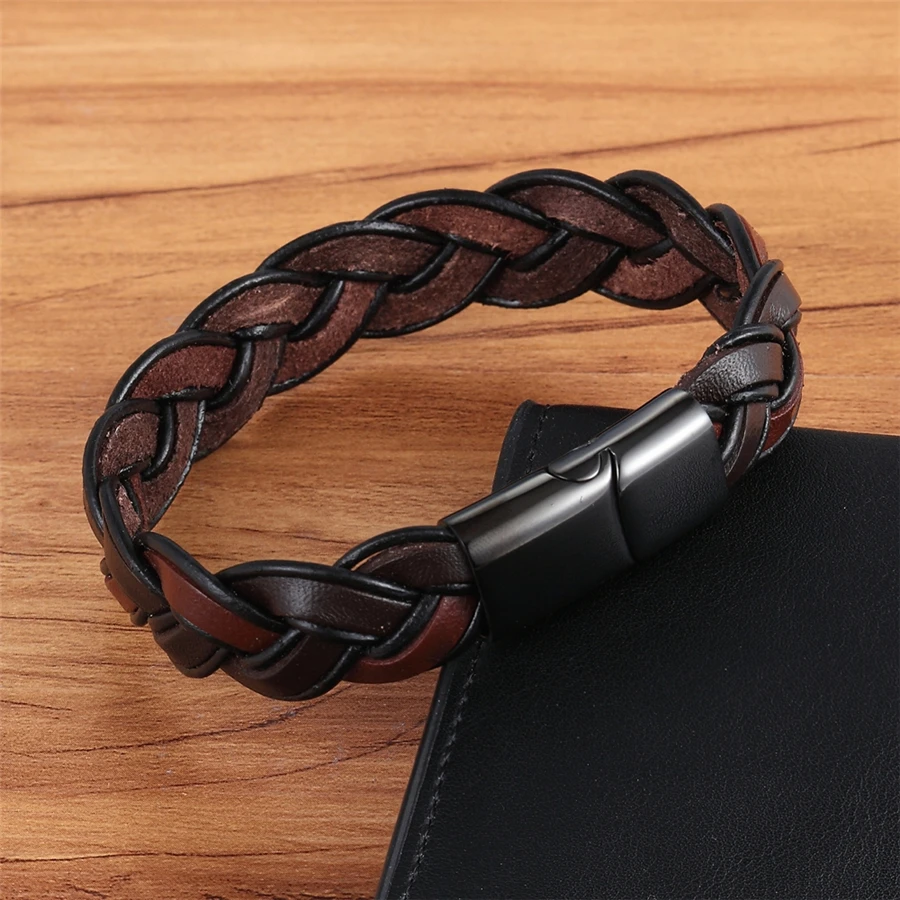 XQNI Fashion Braided Hollow Bracelet Ethnic Bohemia Style Brown Color ...