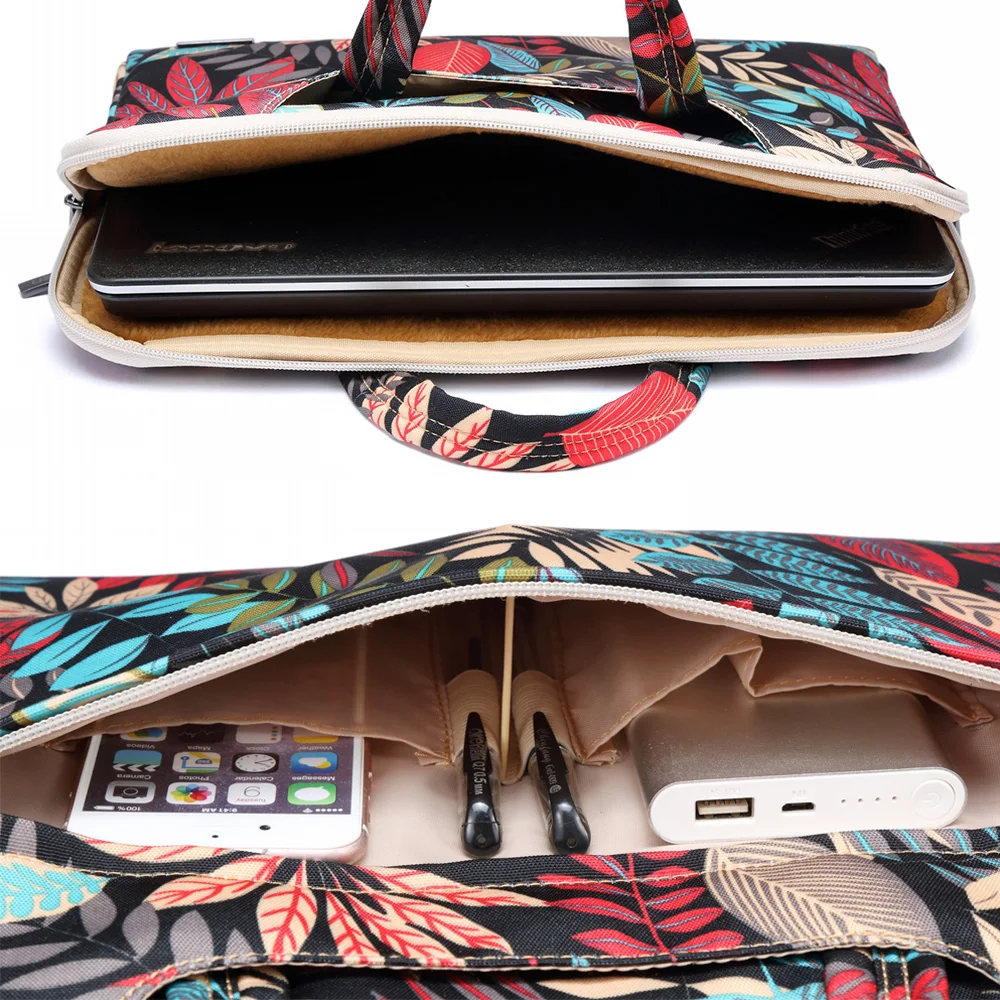 Fashion Laptop Bag for MacBook Air Pro 13 11 15 15.6 inch Canvas PC Notebook Case Laptop Sleeve Handbag for woman man Computer