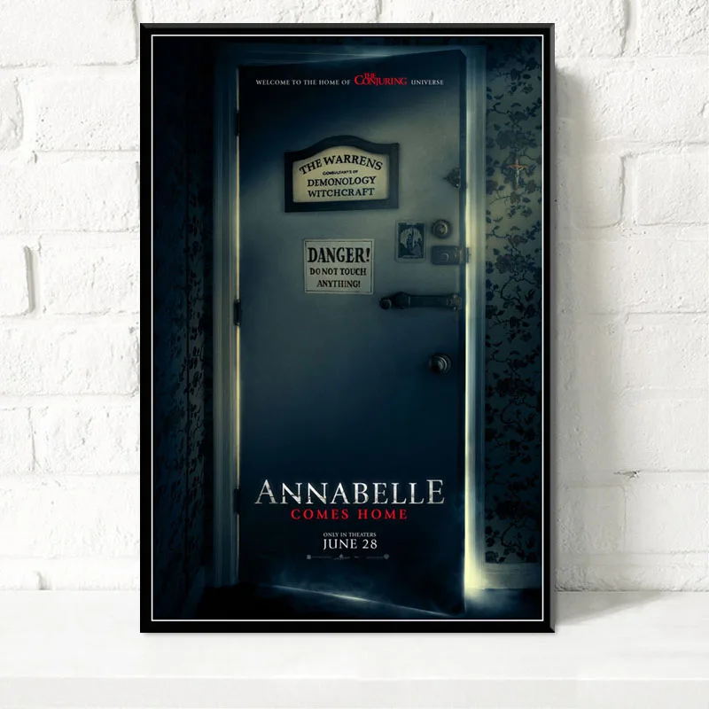 P412 Annabelle Классическая серия фильмов горячий ужас Искусство Живопись Шелковый