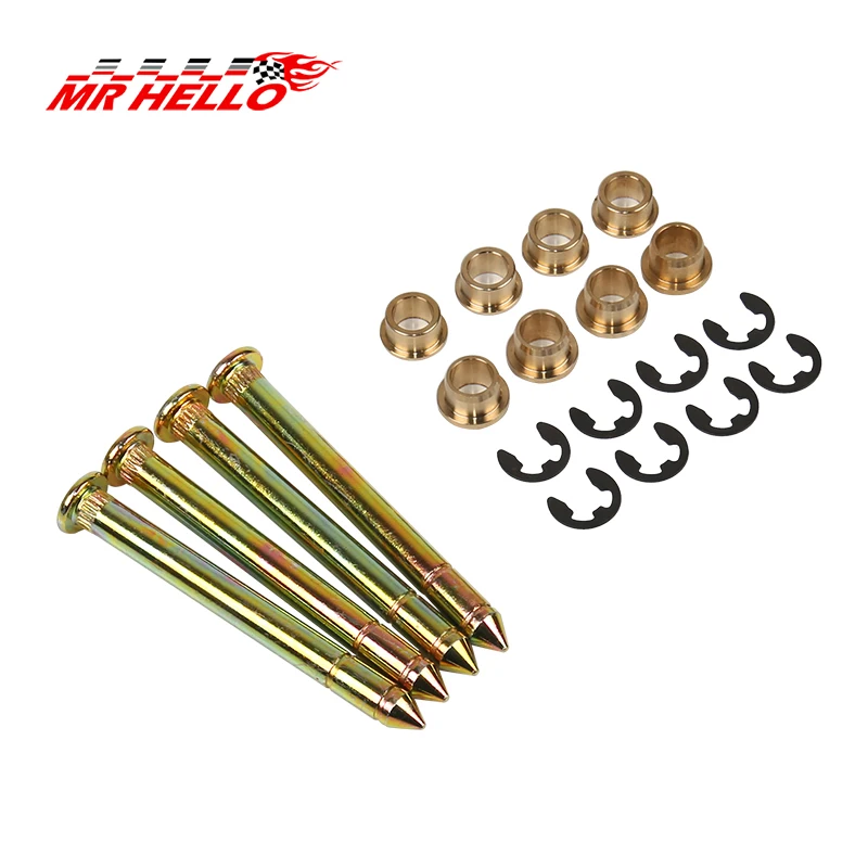Zinc Plated Steel Door Hinge Pin & Bushing Repair Kit for Ford F150 F250 F350 For Bronco and Other For Ford Trucks & SUV