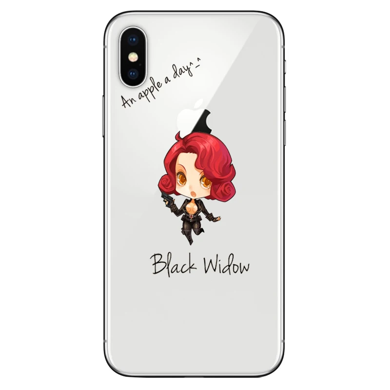 Funny Marvel Case Spiderman Joker Iron Man Batman for Apple iphone X 8plus 8 plus Silicone Soft Clear TPU Cover Fundas Capinha (6)