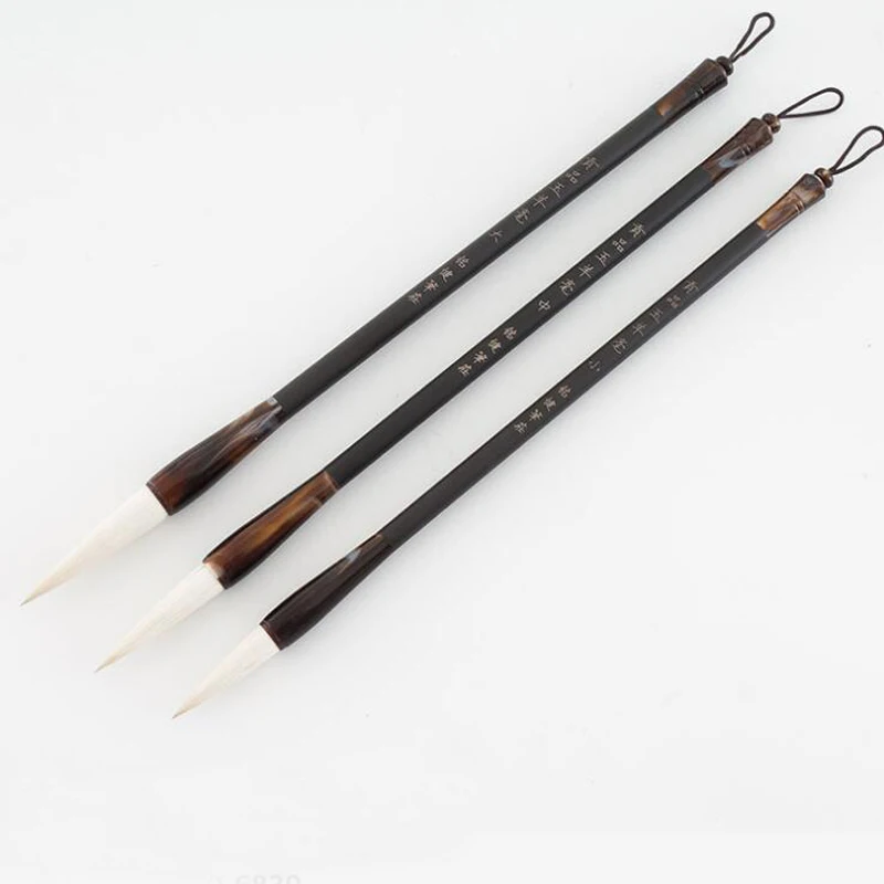 3 pieces Chinese calligraphy brush pen woolen writing brushes Large Medium Small writing brush