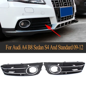 

Arrival Front Bumper Lower Insert Fog Lamp Cover ABS Fog Light Mask Cover Grill Grid For Audi A4 B8 Sedan S4 And Standard 09-12