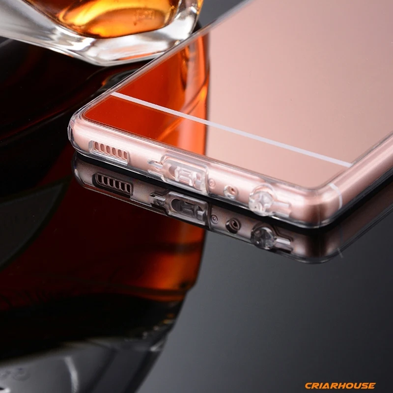 Зеркальный прозрачный мягкий чехол из ТПУ для телефона Huawei Y5II P Smart P9 P8 P10 P20 Mate 10 Lite