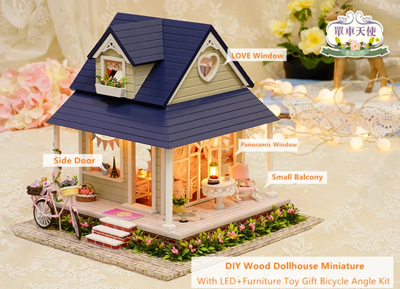 Bicycle Angel DIY 3D Miniature House