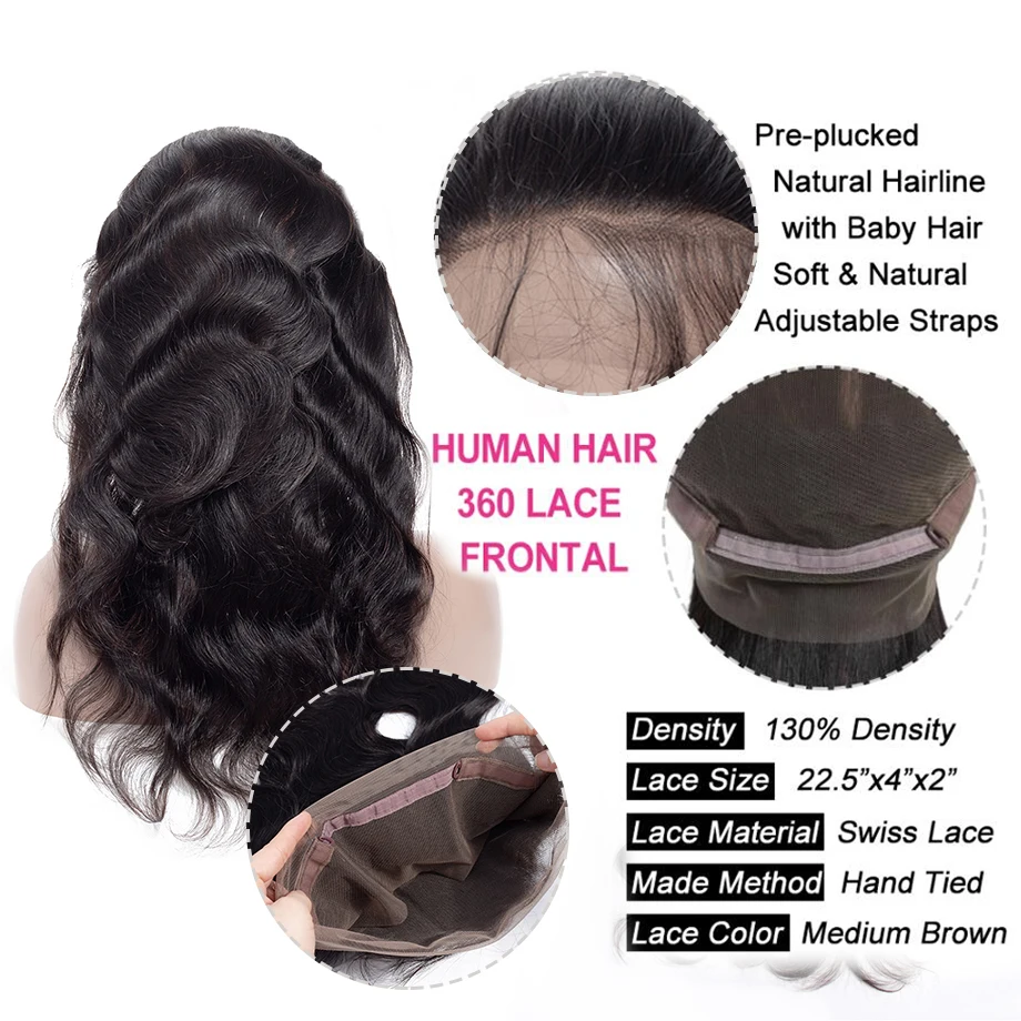 Piaoyi Hair Extension Peruvian Hair Bundles With 360 Lace Frontal Closure Pre Plucked Lace Front Closure With bundles Remy Hair Piaoyi Hair Extension Peruvian Hair Bundles With 360 Lace Frontal Closure Pre Plucked Lace Front Closure With bundles Remy Hair