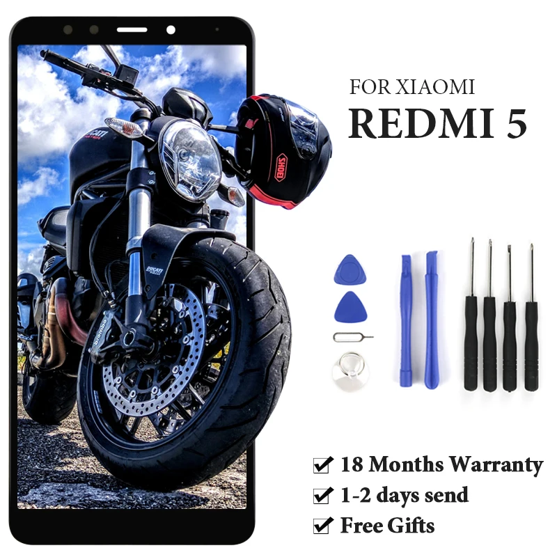 

LCD For Xiaomi Redmi 5 Display With Touch Screen With Frame Assembly Phone Replacement For Xiaomi Redmi 5 LCD With Tools