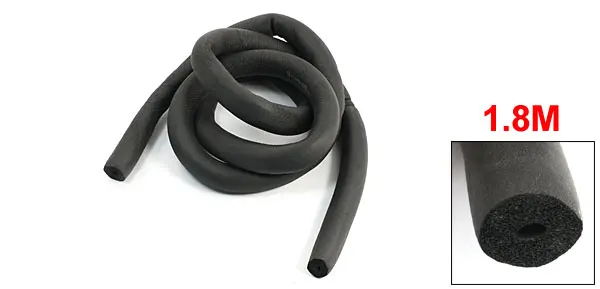 1.8 Meters Black Foam Insulation Pipe Tube 6 x 9mm for Air Conditioner