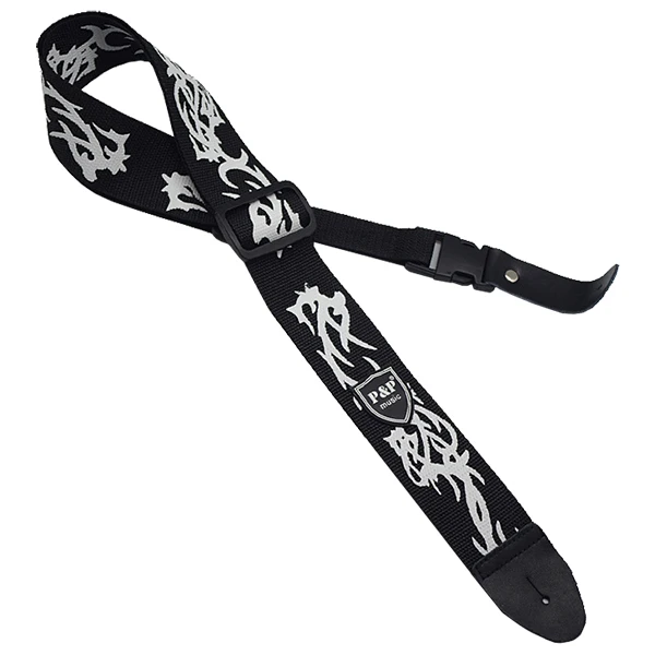 SEWS-P&ampP Guitar Strap Band Adjustable Tape Electric Bass Black | Спорт и развлечения