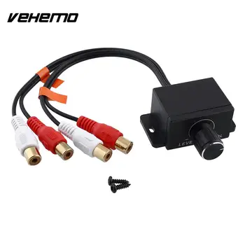 

VEHEMO Universal Car Stying Automobile Home Audio Amplifier Bass RCA Gain Level Remote External Volume Control Knob LC-1