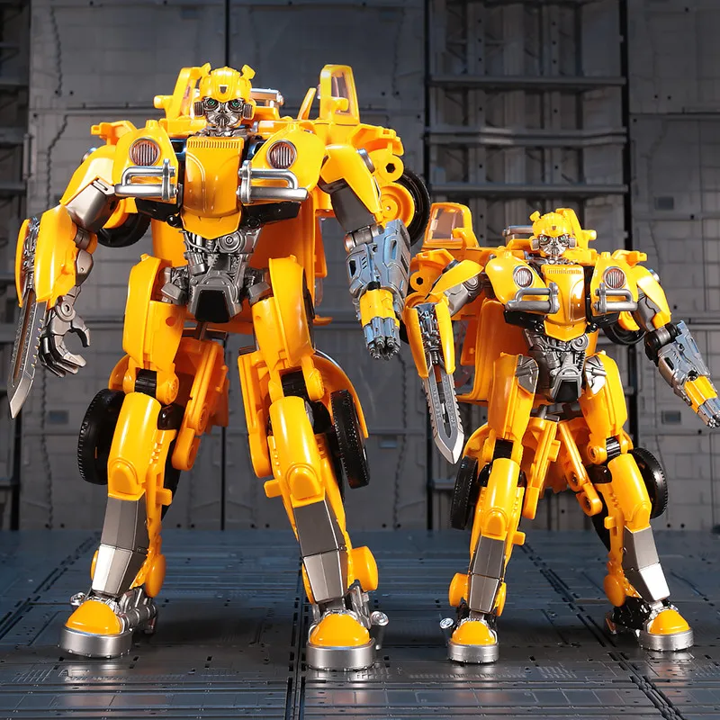 

BMB New 28CM Oversize cool Transformation Toys Movie 5 Yellow BEE Robot Car Action Figures Anime model Toy Kids boy H6003-5