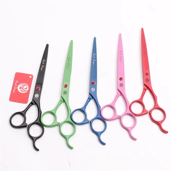 

7" 19.5cm JP Steel Purple Dragon Professional Pets Flur Clipping Shears Dogs Flur Grooming Shears Straight Cutting Shears Z4100