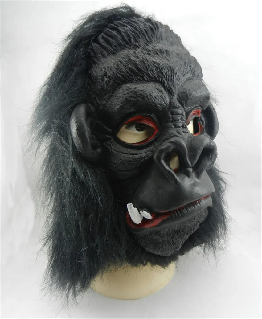 Baru Lateks Alam Menakutkan Topeng Pesta Kostum Halloween Kepala Penuh Wajah Telinga Besar King Kong Gorila Topeng Mask Motorcycle Mask Japanmasking Link Aliexpress