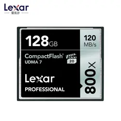 Оригинальный Lexar натуральная емкость 800X cf карта 128 ГБ карта памяти Compact Flash UDMA7 высокая скорость 800 МБ 120/с