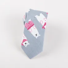 Мода хлопок Галстуки для Для мужчин 6 см Ширина мятно-зеленого цвета с рисунком медведь галстук Gravatas Corbatas Slim костюмы Vestidos Вечерние свадебные