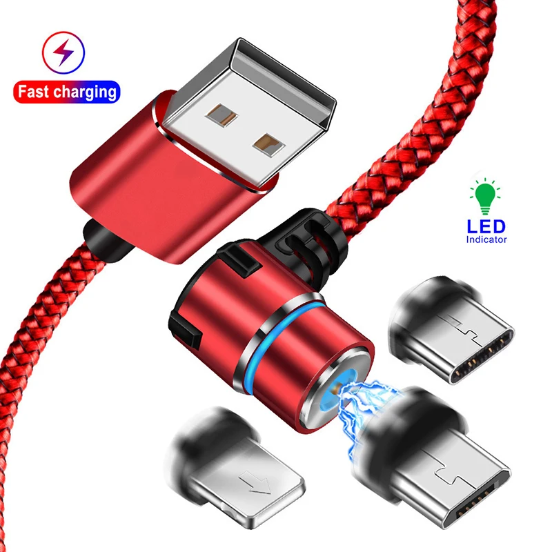 

Magnetic Mobile Phone Cable Quick Charger Micro USB Cable Type C Plug For iPhone XR XS 7 8 Plus Samsung S9 Huawei Fast Charging