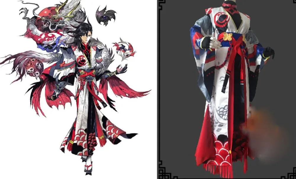 

ONMYOJI Huang Awake SSR Shikigami Cosplay Print Male Costume Computer Game Anime Onmoji Arena Final Fight! Ping An Jing Cos