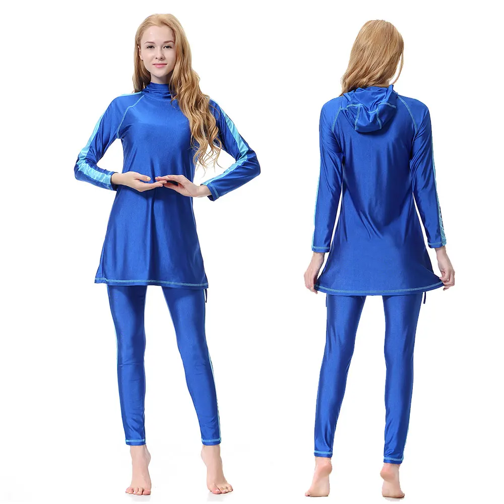 

Traditional Muslim Swimsuit Muslim Clothe Women Swimwear Anti Exposure Fashion Comfortable Modest 4 Color Elegant Nylon Sport