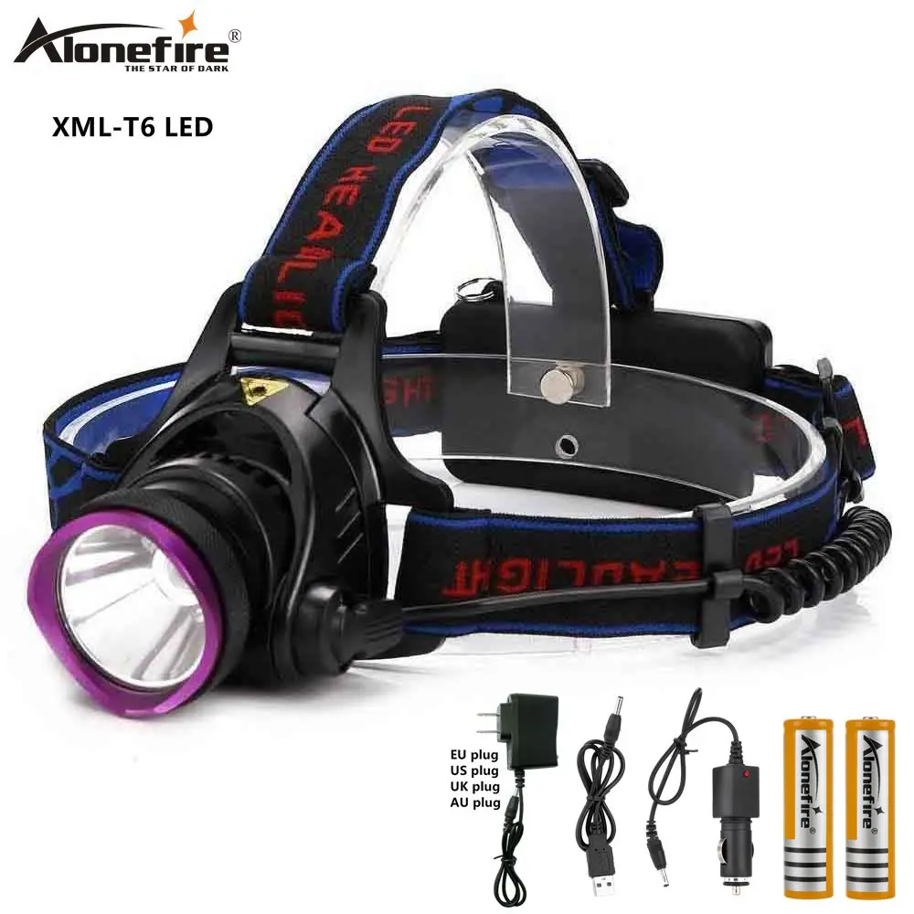 AloneFireHP81XMLL2T6Q5ledheadlamp5000LMLEDheadlight18650