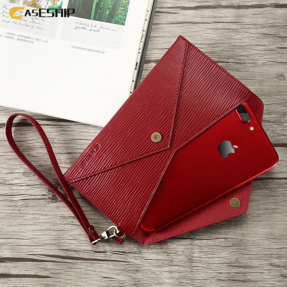 CASESHIP For IPhone 7 Case 7 Plus 6 6S Plus Letter Shape Women Hand Bag Case