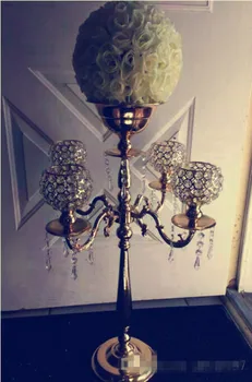 

new style Factory Popular long lasting noble crsytal flower stand wedding for wholesale