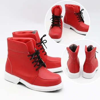 New My Hero Academia Izuku Midoriya Cosplay Shoes My Hero Academia Cosplay Boots Lace-up PU Leather Shoes Euro Size 35-44 the rising of the shield hero itsuki kawasumi shoes cosplay boots custom made any size