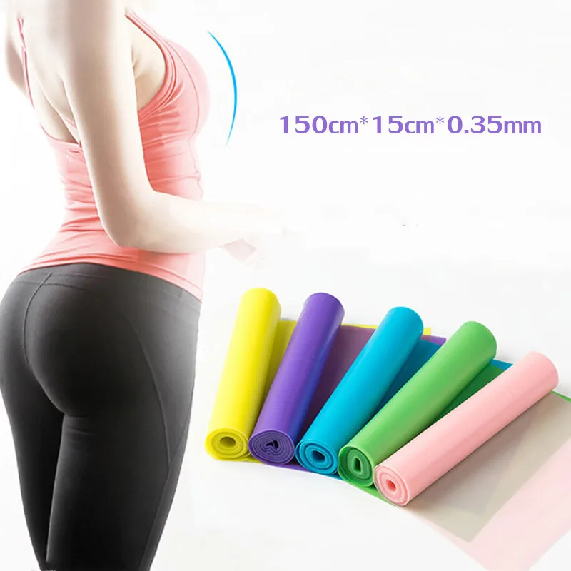 

2019 Yoga Belt Latex Tension Yoga Resistance Band Summer Sports Rubber Band Sports Fitness Resistance Belt Pull Up